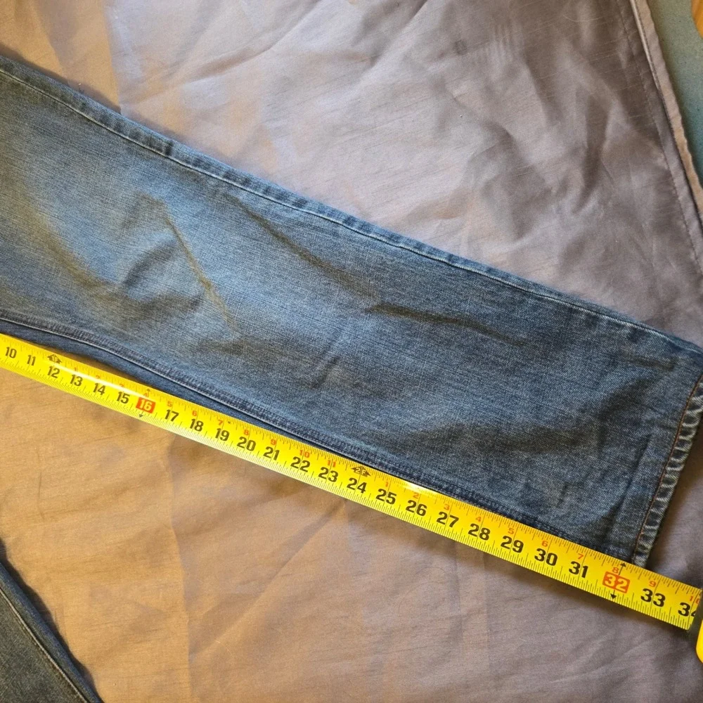 J. Crew The Sutton Mens 34(32)x34(36) Straight Leg‎ Blue Wash Denim Jeans READ